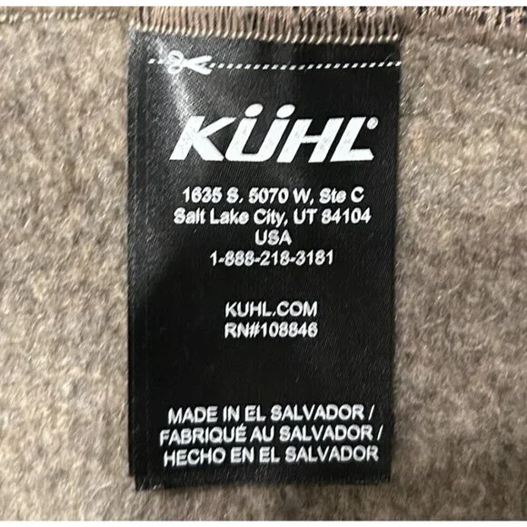KÜHL Interceptr VestMen's Size XXL Full Zip Fleece Outdoor Hiking Brown